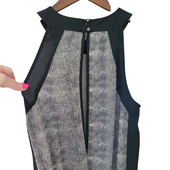 Revolve Krisa Sleeveless Drop Waist Dotted Patern Romper Size XS Black White NWT - Picture 8 of 8